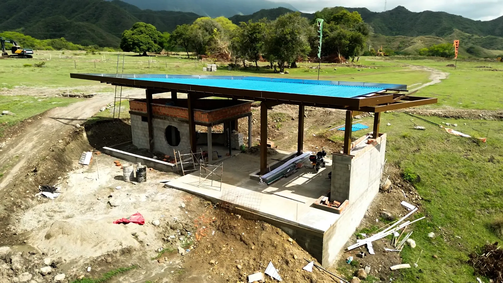 Construcción de la portería